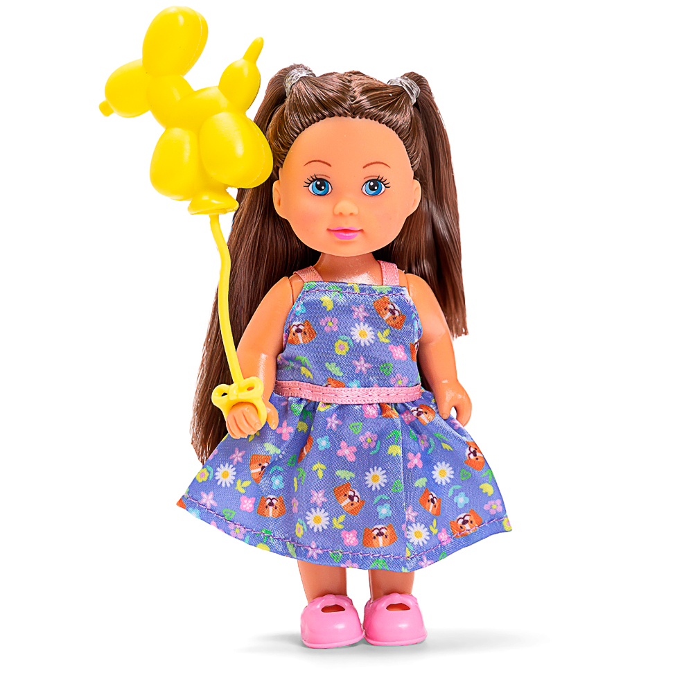 Puppe, Kleid, Ballon, Puppenhaar?, Schuhe