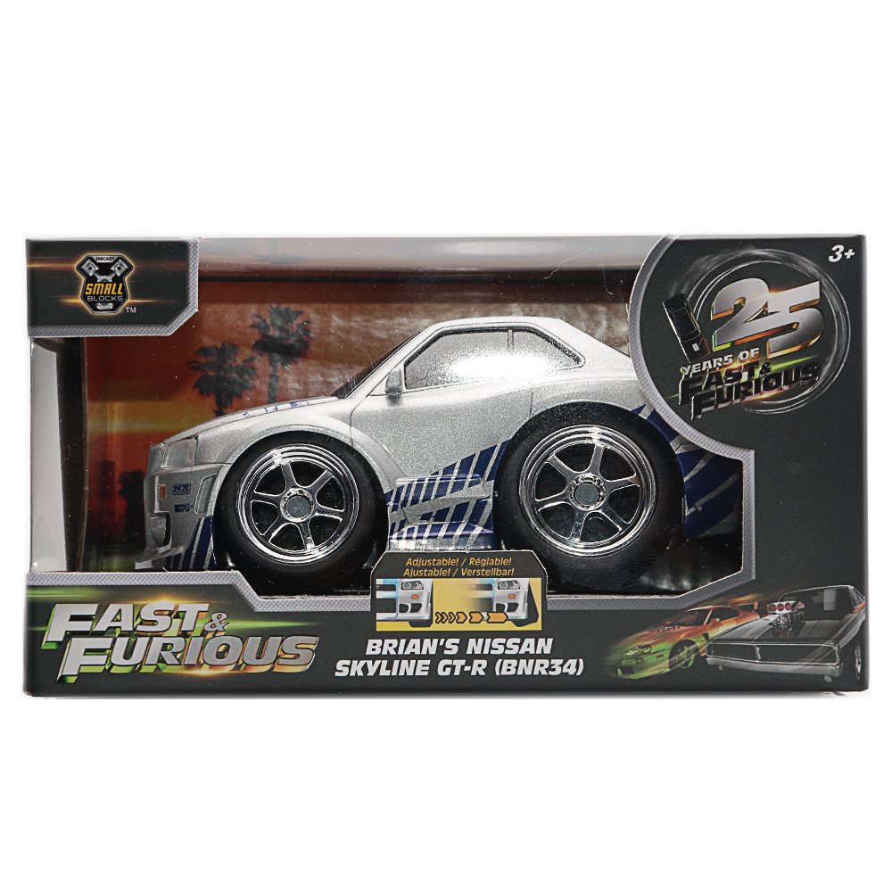 Jada, Fast & Furious Small Blocks 1:28, 1999 Nissan Skyline GT-R R34