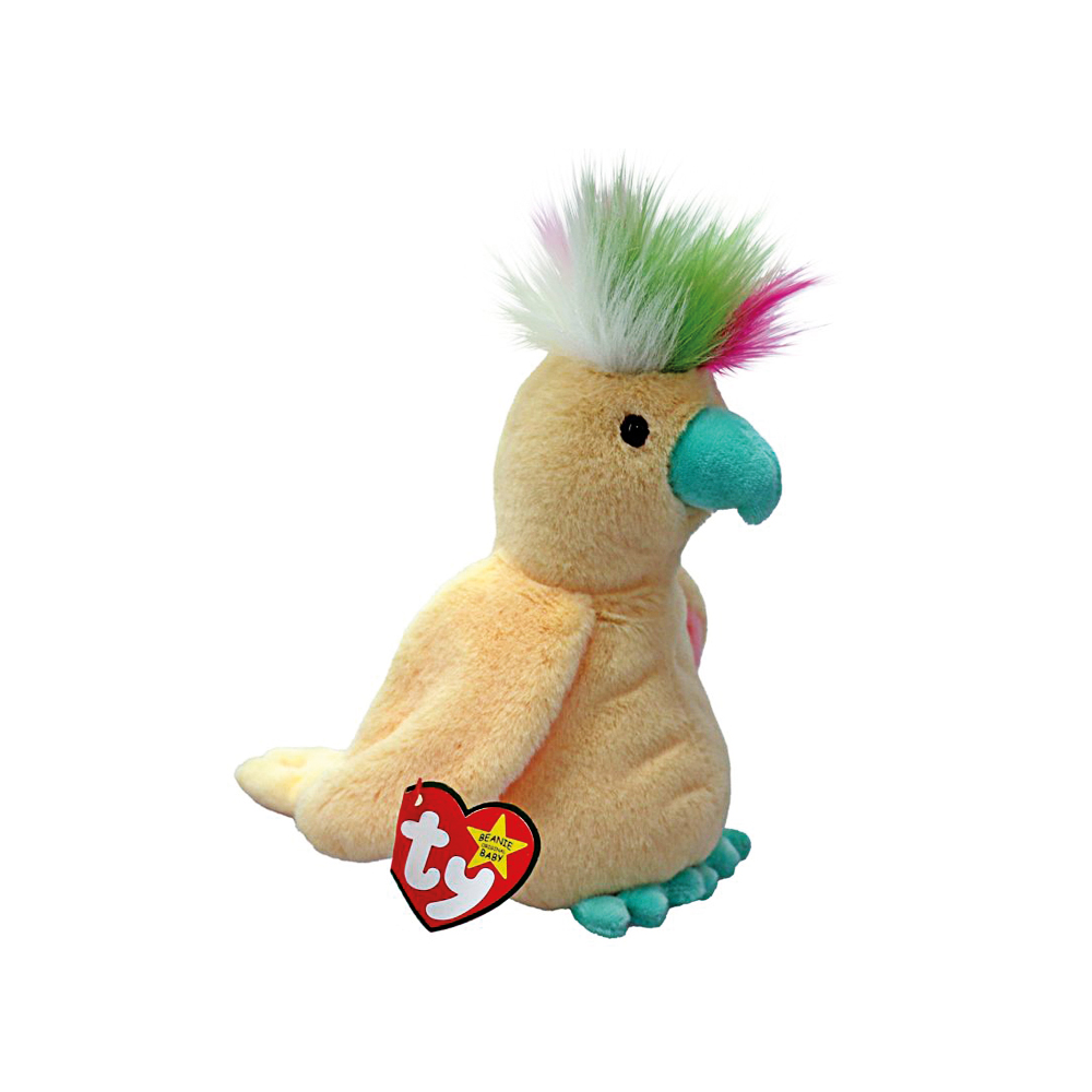 TY, Beanie Babies Original, Pompom  II, Papagei,  ca 15 cm