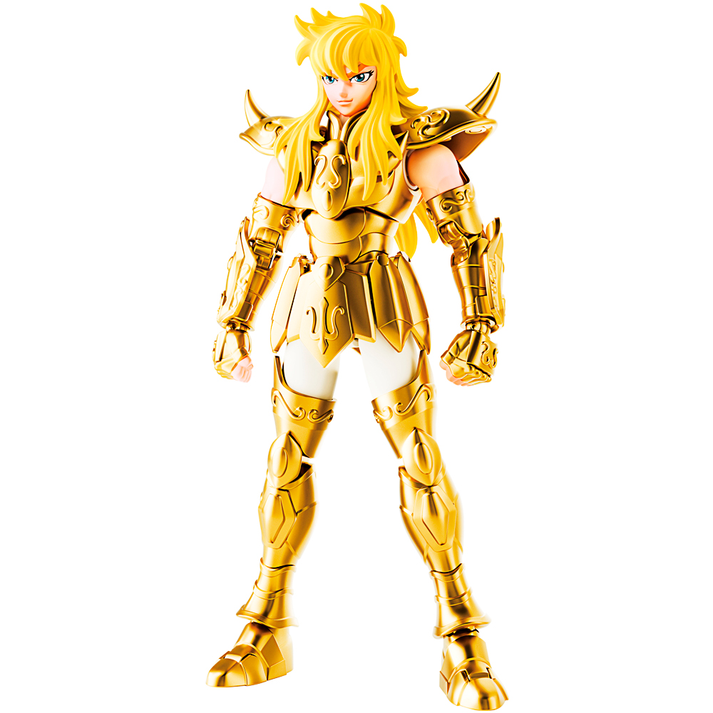 Actionfigur, Goldene Rüstung, Anime-Figur, Gelenkfigur, Figur mit Schwert