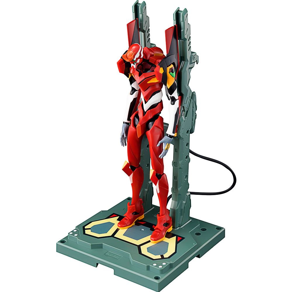 Roboter-Actionfigur, rote Rüstung, Kunststofffigur, Displayständer, Mecha-Figur