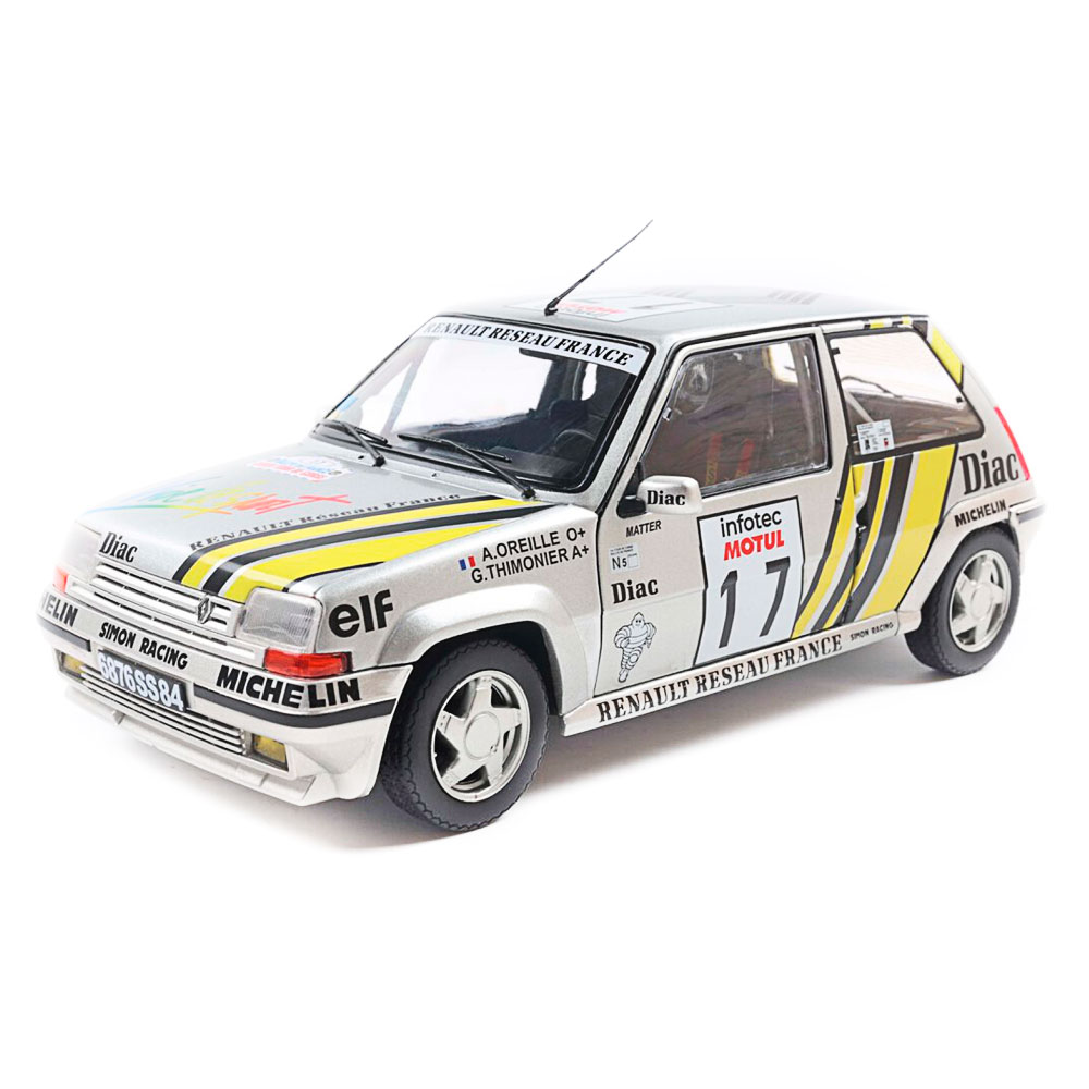 Solido, Renault 5 GT Turbo MK2 #17 silber,  1:18