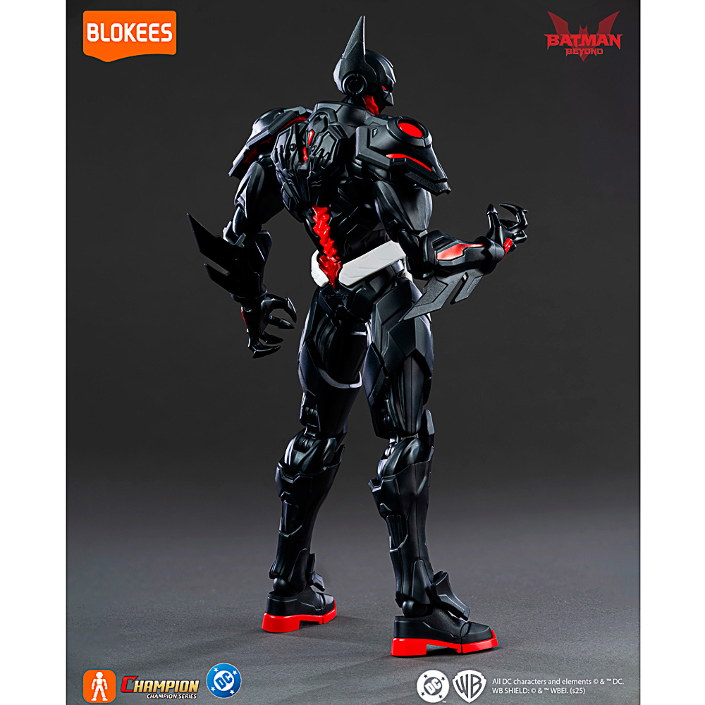 Batman-Figur, Actionfigur, schwarze Rüstung, rote Akzente, Gelenkfigur