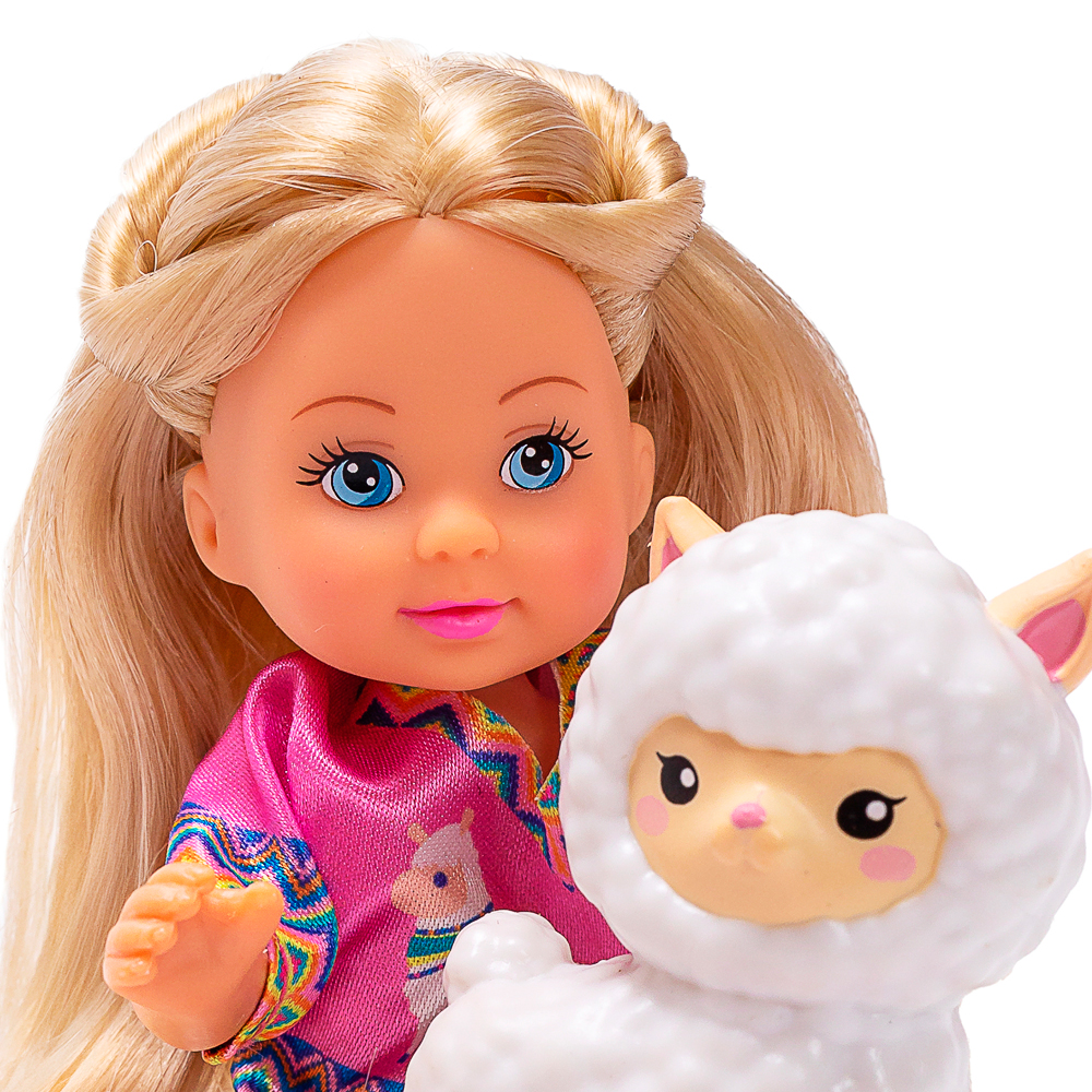 Puppe, Kinderfigur, Blonde, Pullover, Schaf