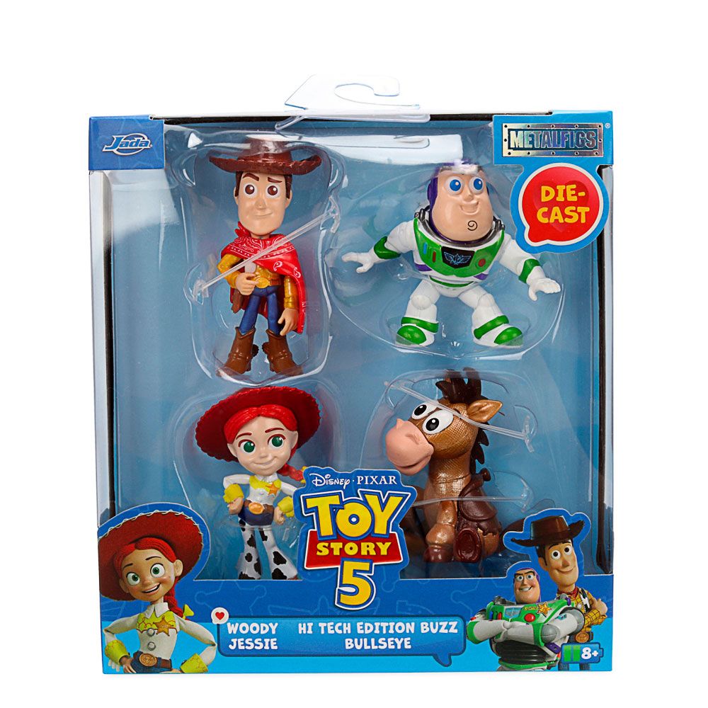 Toy figures, Buzz Lightyear,  woody, Jessie, Bullseye