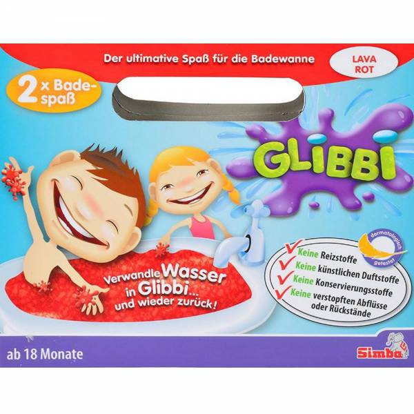 Simba, "Glibbi, der Badewannen-Spaß", Lava-rot