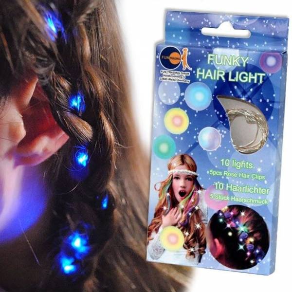 Funky Hair Lights, Haarschmuck mit LED