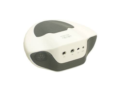 Titan® tragbarer 2.1 Stereosound Lautsprecher, weiss