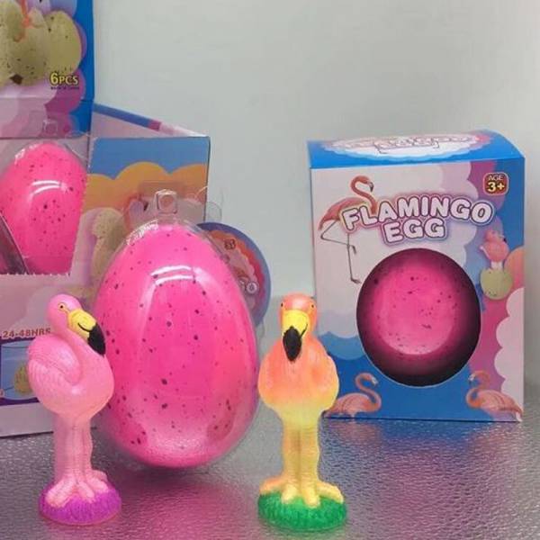 Magisch wachsendes Jumbo Ei "Flamingo"