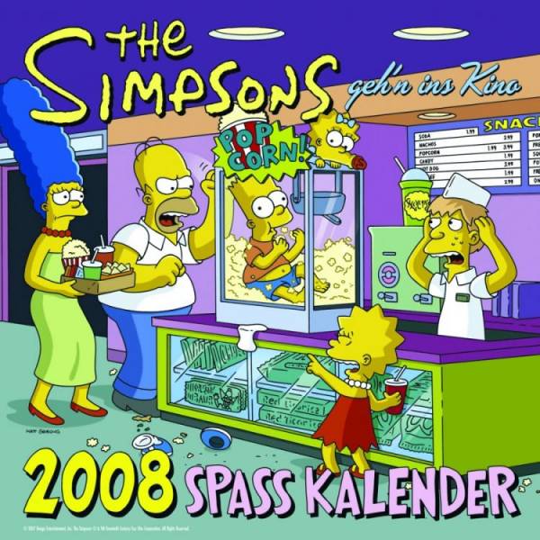 Die Simpsons Wandkalender 2008 - Einzelstück